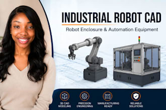 industrial robot cad, robot enclosure design, automation equipment cad expert ai
