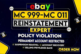 help with ebay account restricted issue and appeal