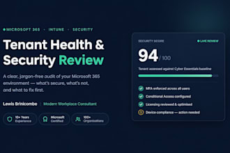 audit and secure your microsoft 365 and intune environment