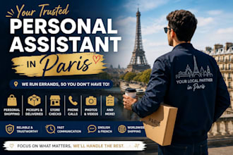 be your trusted personal assistant in paris for any errand