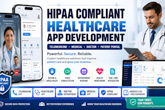 develop hipaa compliant telemedicine healthcare medical doctor app