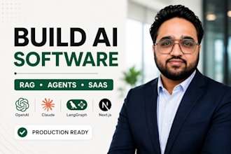 develop ai website, ai web app, ai saas, ai chatbot and ai software