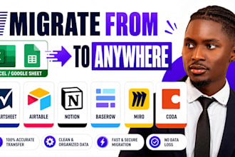 migrate from excel google sheet to smartsheet airtable notion baserow miro coda