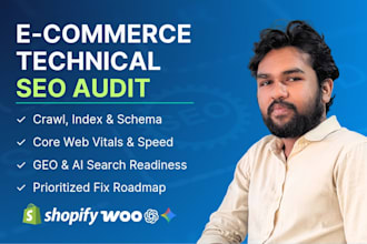 do an ecommerce technical SEO and GEO audit for woocommerce and shopify