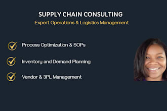 provide expert supply chain consulting
