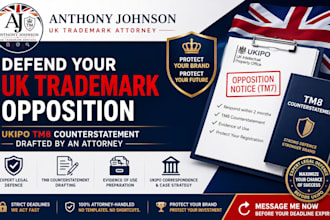 defend your UK trademark opposition with ukipo tm8 counterstatement as attorney