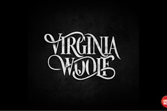 do old english font logo and vintage