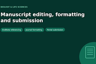 edit and submit your biology or life sciences manuscript