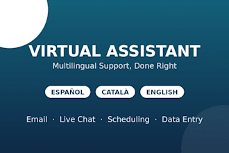 be your multilingual virtual assistant for emails and customer service