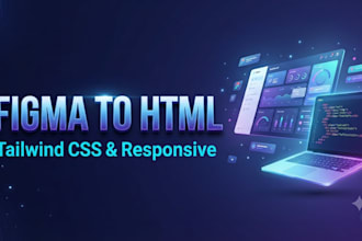 convert figma to HTML CSS and tailwind CSS responsively