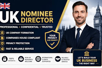 provide UK nominee director services for company formation and compliance