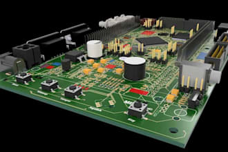 modify existing stl files for electronics, pcbs, batteries and custom component