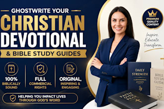 ghostwrite your christian ebook, ebook devotional and bible study guide