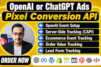 setup openai ads tracking, chatgpt ads pixel and conversion API via GTM