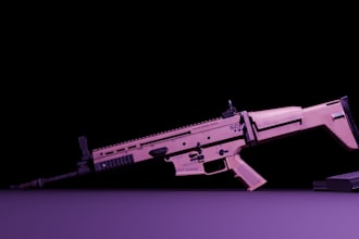 do 3d gun model gameready