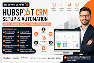 hubspot crm setup workflow automation crm automation api integration