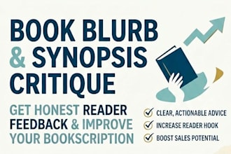 read and critique your book blurb or synopsis