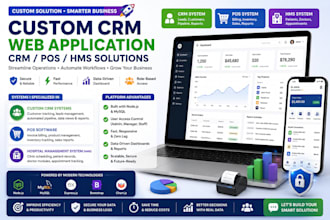 build custom crm web application or pos software