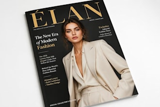 design custom product catalog, magazine cover and product booklet
