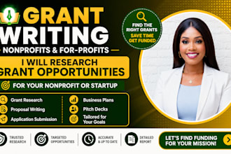 research grant opportunities for your nonprofit or startup