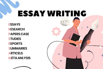 write essays, resarch papers, and meta analysis