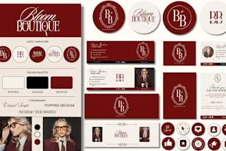 design startup brand identity, brand kit and logo guidelines