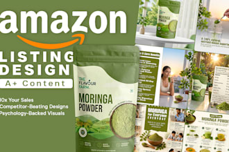 design amazon a plus content and product listing images