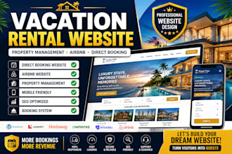 vacation rental website property management airbnb website direct booking