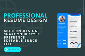 design and format professional infographics resume, cv and ats cover letter