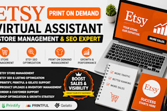 etsy print on demand virtual assistant store management print on demand etsy seo