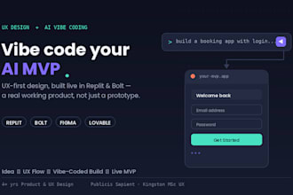 vibe code your ai mvp with ux design using replit and bolt