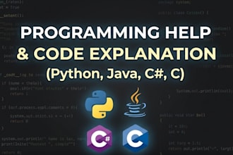 help you understand coding concepts in python c sharp and java