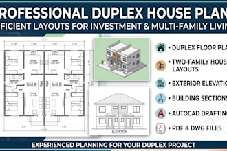 design duplex house plans two family home floor plan residential design