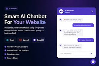 integrate ai chatbot into your website using groq API