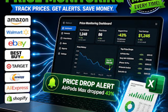 scrape and monitor competitor prices, stock from any store