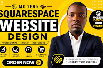 design, redesign or update a responsive squarespace website