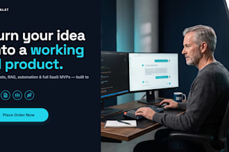 develop your ai saas web app, chatbot and ai agent as senior dev