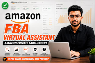 be your amazon virtual assistant and amazon fba expert for private label
