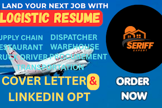 craft ats optimized logistic resume, supply chain  CV