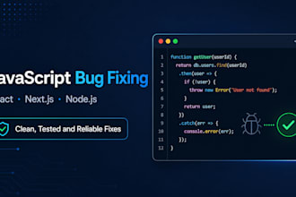 fix bugs and errors in your javascript web application