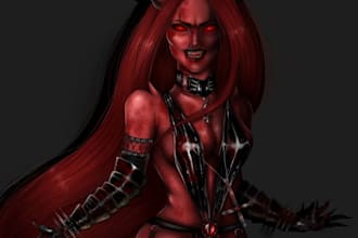 draw a custom stylized portrait or character illustration