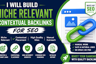 build niche relevant contextual backlinks for SEO