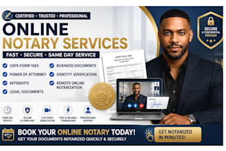 perform UK US online notary, usps form 1583, notarize legal document, UK notary