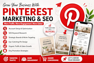 be your pinterest marketing manager and SEO expert