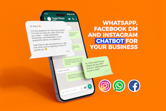 create a custom ai chatbot for whatsapp and instagram