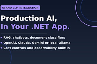integrate openai, claude, or local llms into your dotnet application