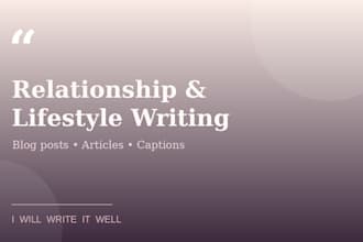 relationship blog posts and articles