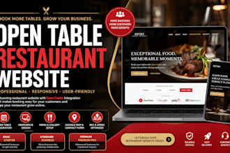 build opentable restaurant website with online reservation integration