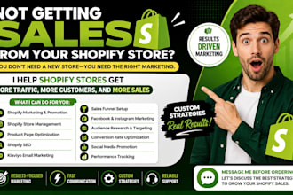 manage shopify store ,shopify marketing to boost shopify store sales funnel