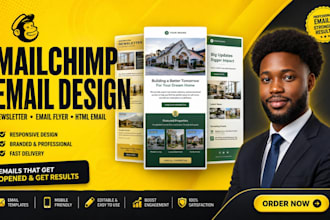 design newsletter template, email flyer, html email template, newsletter design